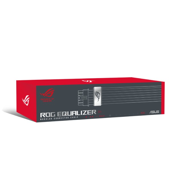 Фото - Кабель живлення для відеокарти Asus ROG Equalizer 12V-2x6 ATX 3.1 & PCIe 5.1 Black (90YE00BN-B0QA00)